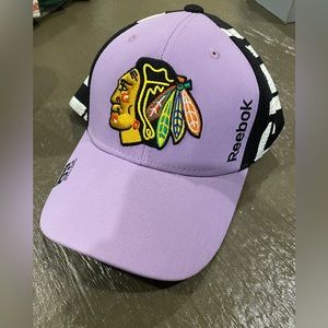 Chicago Blackhawks Hockey Fights Cancer Hat